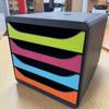 Exacompta Big Box Neon 4dr Multi drawer Cabinet