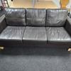 1900mm Wide Brown Leather 3 Seater Sofa 