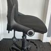 Black Draughtsman Chair with Foldback Arms