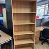 Beech Open Front Bookcase With Adjustable Shelves 1960mm High