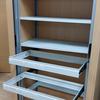 Beech 2000mm Tambour Cupboard with Shelves and Rollout Suspension Frames