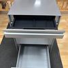 Silver Metal 4 Drawer Mobile Pedestal with Pen Tray