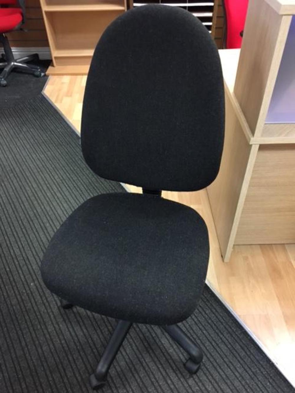 Black Operator Chair Twin Lever