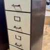 Leabank 4 Drawer Filing Cabinet Brown And Cream