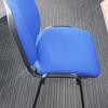 Scuba Blue Flipper Stacking Chair 