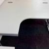 Grey 1400mm L/H Radial Desk 