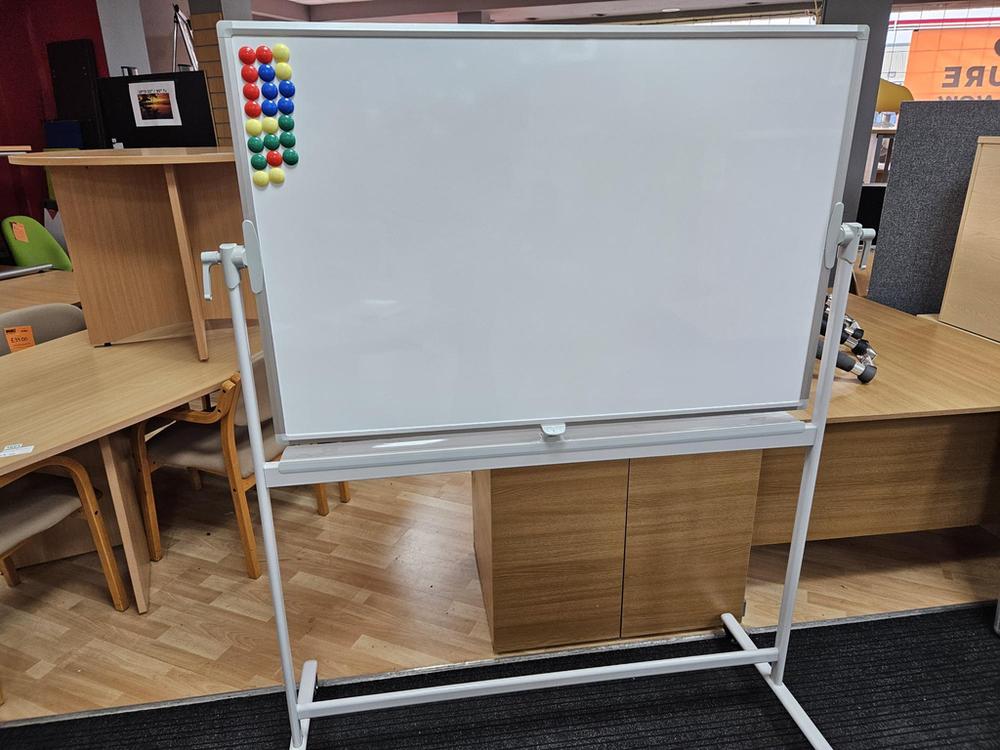 1700mm High Mobile / Tilt Whiteboard On Castors Board Is 1200mm x 800mm