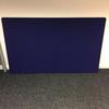 Blue Fabric Free Standing Screen 1800 x 1100mm 
