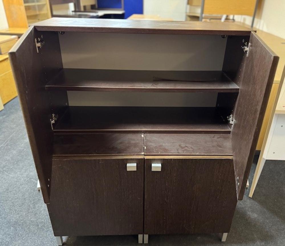 Walnut 2 Tier Cupboard