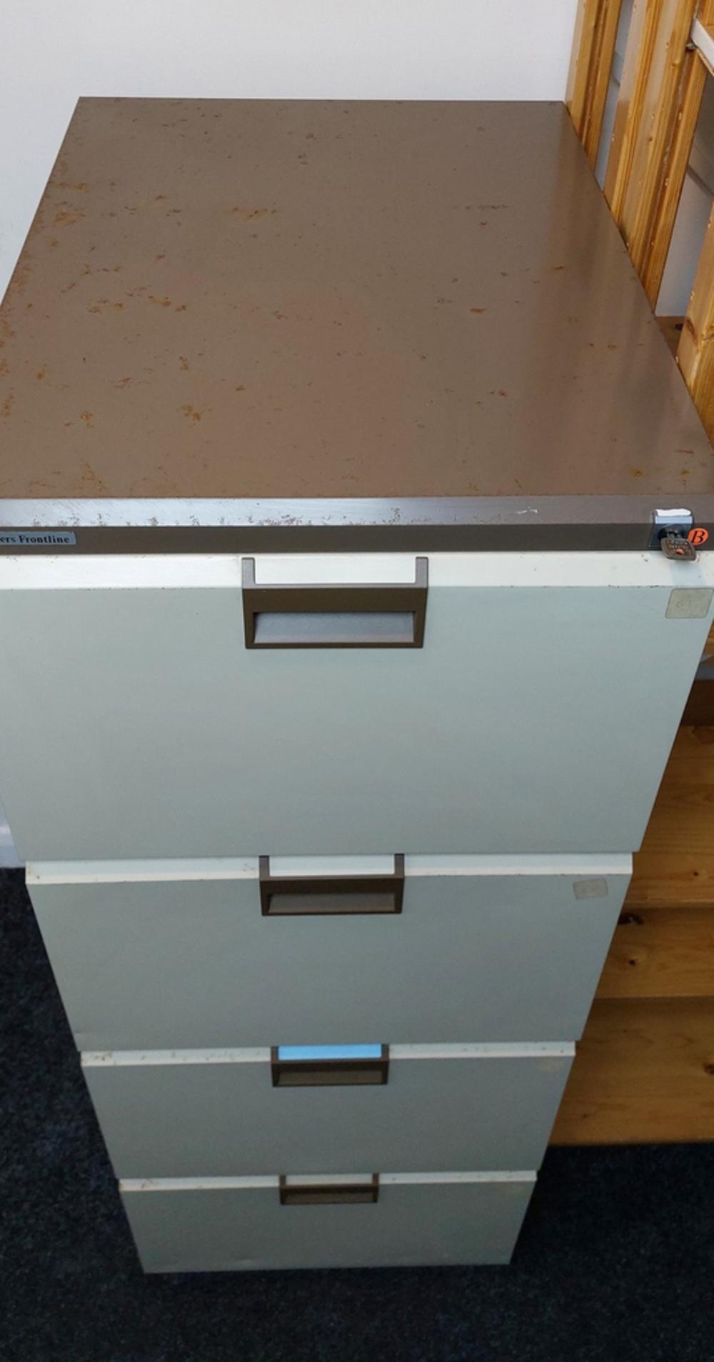 Roneo Vickers 4 Drawer Filing Cabinet 