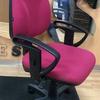 Burgundy Operator Chair With Adjustable Arms 
