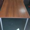 Walnut 1600mm Canteen Table with Tubular Legs