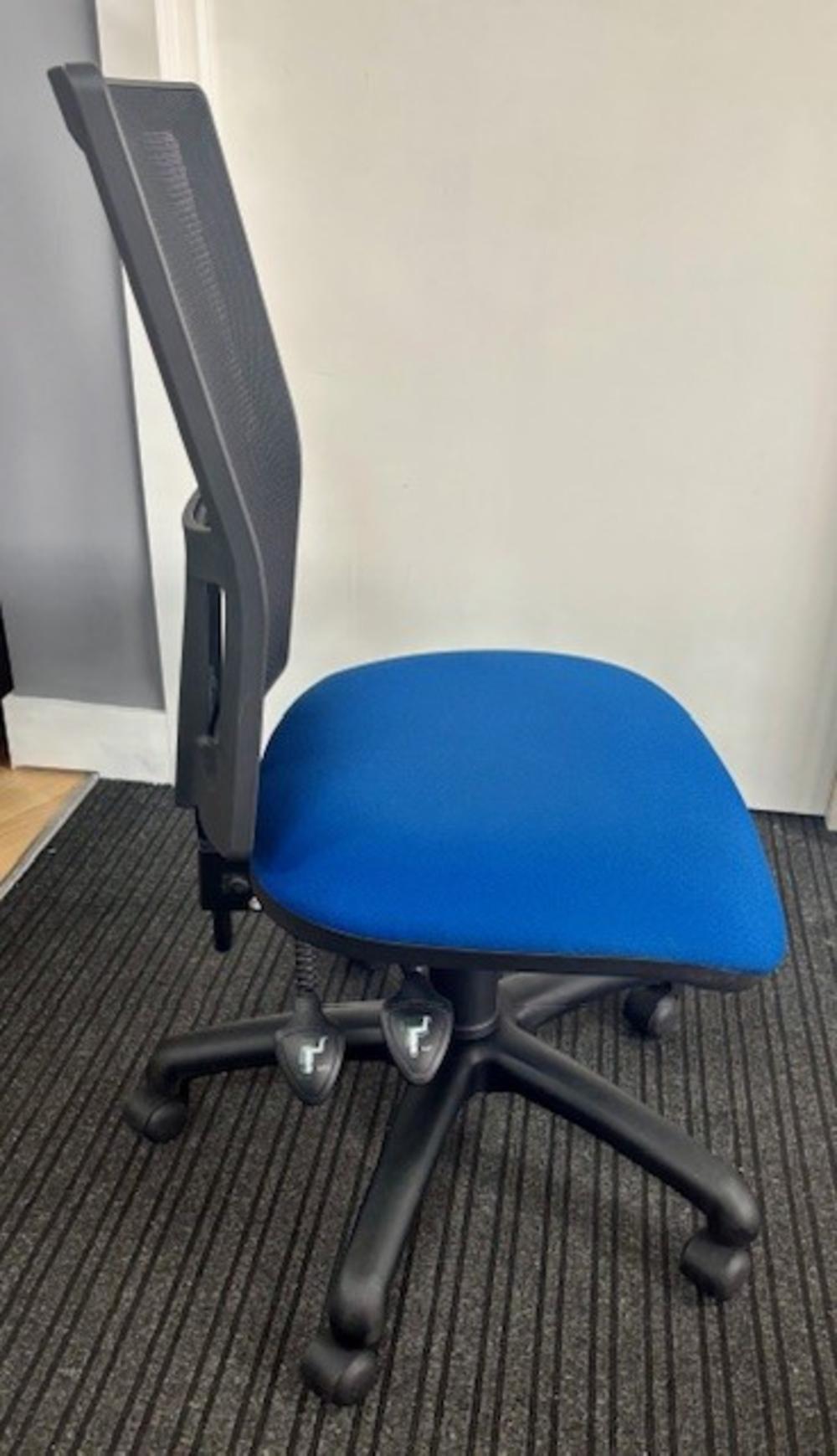 Blue Mesh Backed Operator Chair 