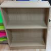 1010mm High Stone Oak Bookcase With shelf