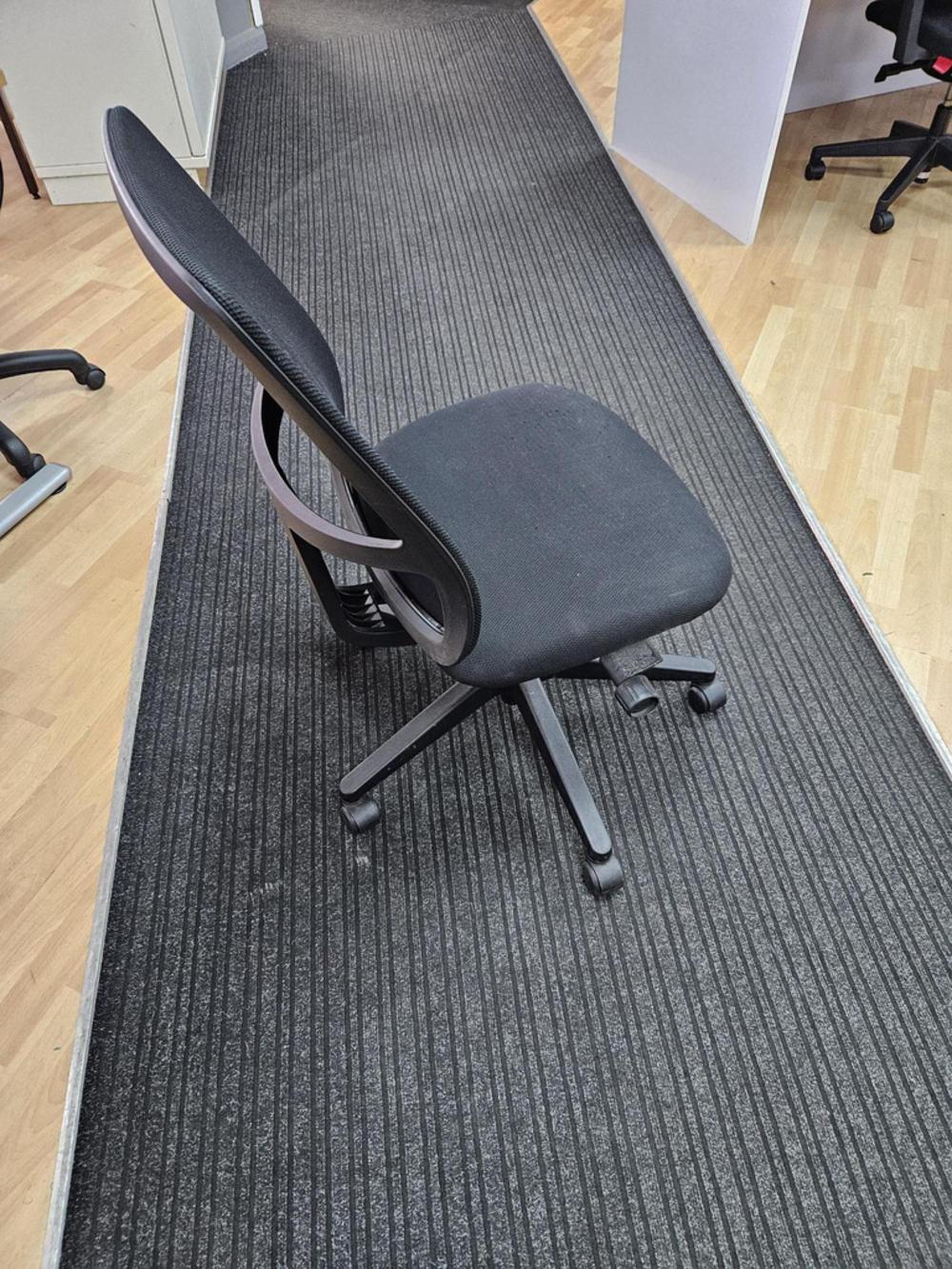 Black Mesh Chair With Seat Slide