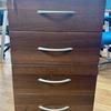 Walnut 800mm Deep Desk High Pedestal