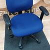 Purple Task Chair With Adjustable And Folding Arms