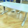 Electric Height Adjustable Desk in Grey with Grey Frame 1600 x 800mm