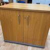 Light Oak Double Door Cupboard