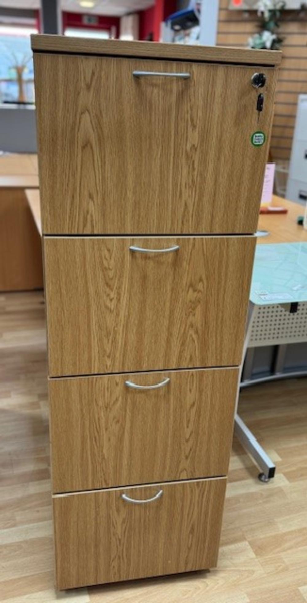 4 Drawer Lockable Filing Cabinet