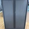 Lockable Triumph 1520mm High Tambour Cupboard in Graphite