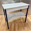 Grey Ash Telephone Table / Stand with Blue Frame