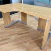 Modern Styled Radial Desk 1380mm Long in Light Oak