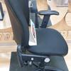 Alliance Black Squared Back Operator Chair with Adjustable Folding Arms