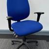 Alliance Blue Task Chair with Adjustable Arms and Pump Up Lumbar