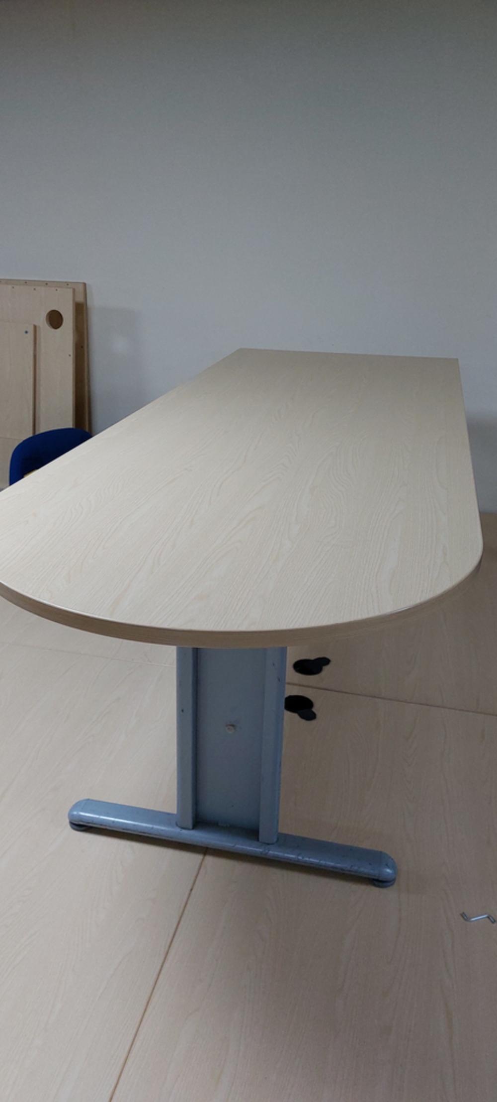 Jap Ash 2200mm x 800mm D Ended Meeting Table