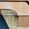 Panel Leg 1600mm Right Hand Radial Desk Beech