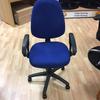 High Back Operator Chair With Fixed Arms In Blue