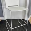 White Plastic High Stool