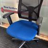 Mesh Back Chair With Adjustable Arms & 3 Lever Mechanism Blue