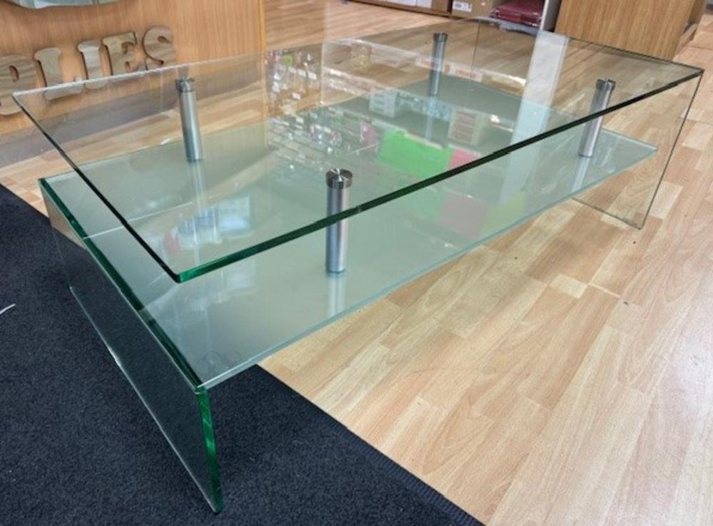 Glass 1200mm Rectangular Coffee Table