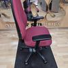 Burgundy High Back Operator Chair With Adjustable Arms 