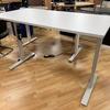 Electric Height Adjustable Desk in Grey with Grey Frame 1600 x 800mm