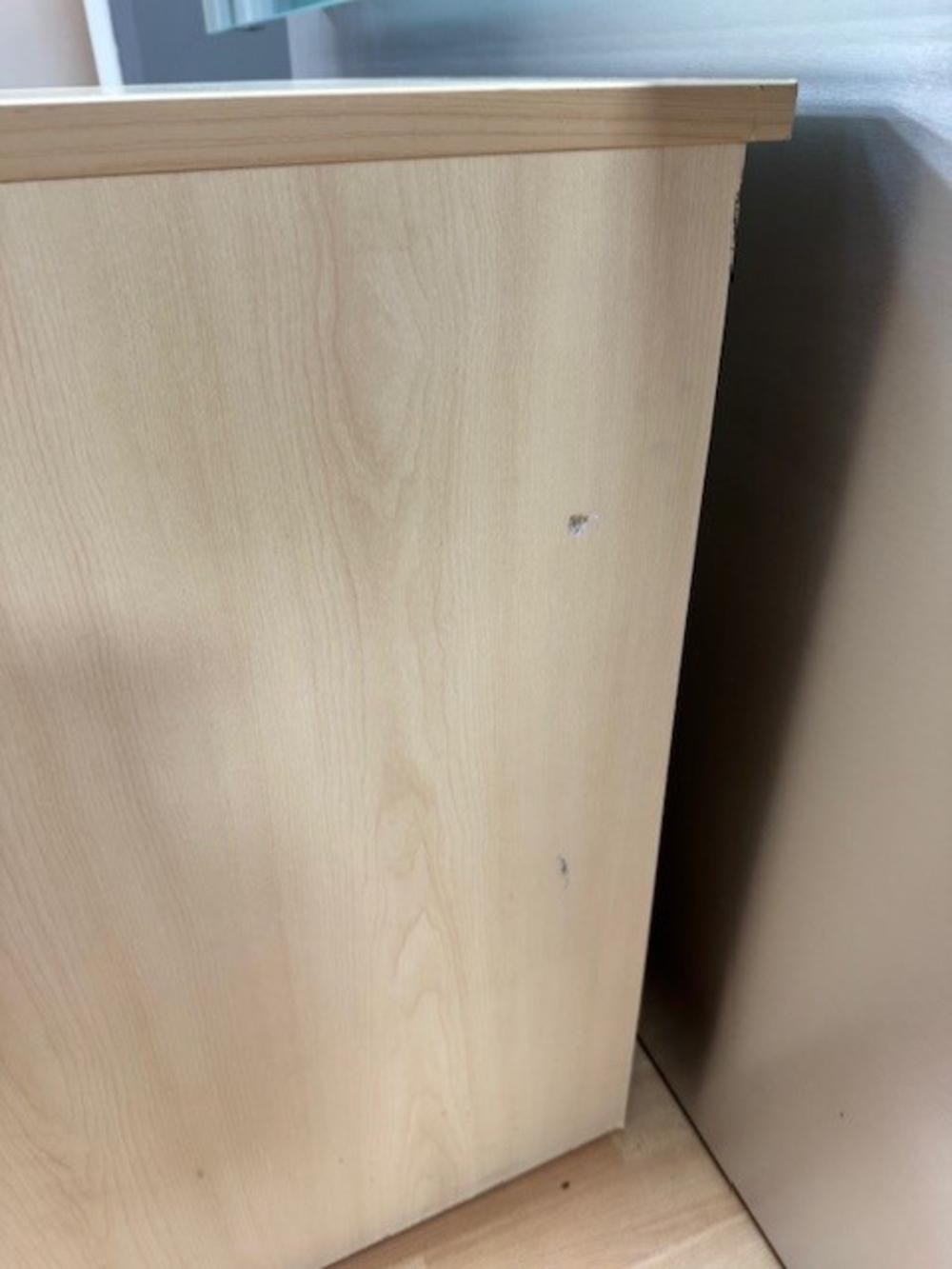 Maple 2Dr Home Filing Cabinet - A4 Size Suspension Files required