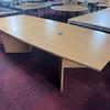 2750mm Barrel Shaped Boardroom Table with Cable Port