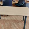 1600mm Beech Table With Grey Legs  
