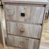 1600mm Grey Oak Desk With Free Standing Pedestal Drawers