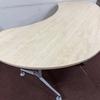 Kidney Shaped Executive Desk in Maple 2400 x1800mm