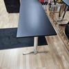 1575mm Wide Black Narrow Workstation / Meeting Table