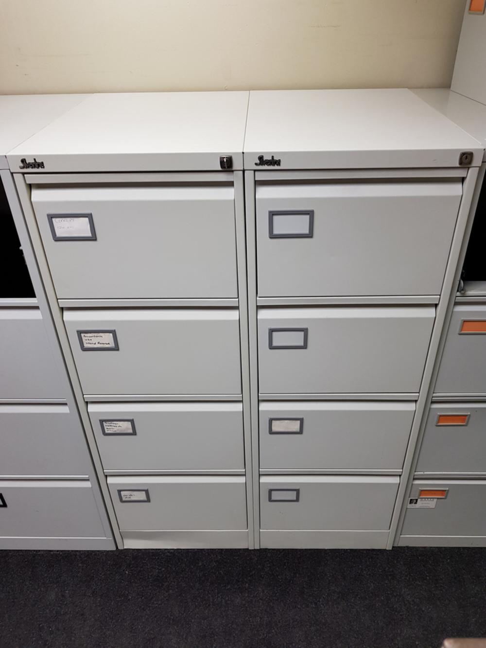 Grey Silverline 4 Drawer Filing Cabinet