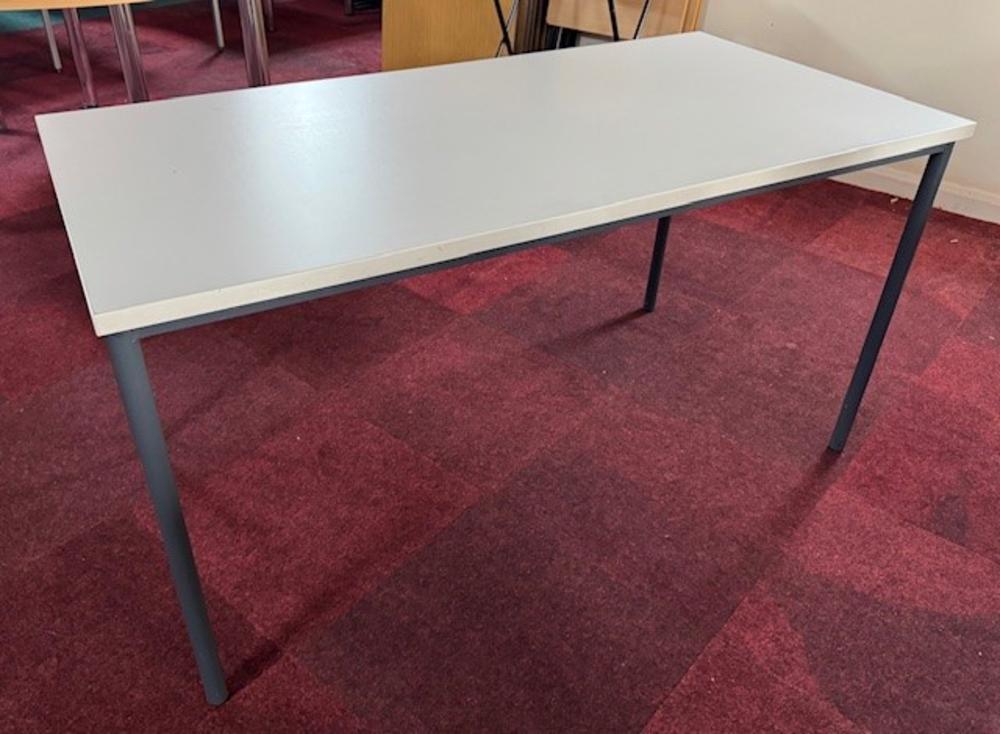 1400 x 700mm Fully Welded Frame Table in Grey