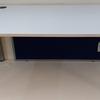 White 1600mm Bench Desk with Cable Tray