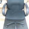 Black Fabric Executive Chair With Fixed Arms 