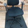 Black Operator Chair With Adjustable Arms 