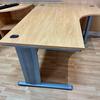 Imperial Right Handed Apple Radial Desk 1600mm with Cable Management Legs