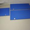 Set of 3 Desk Mounted Screens in Blue